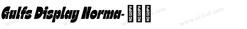 Gulfs Display Norma字体转换